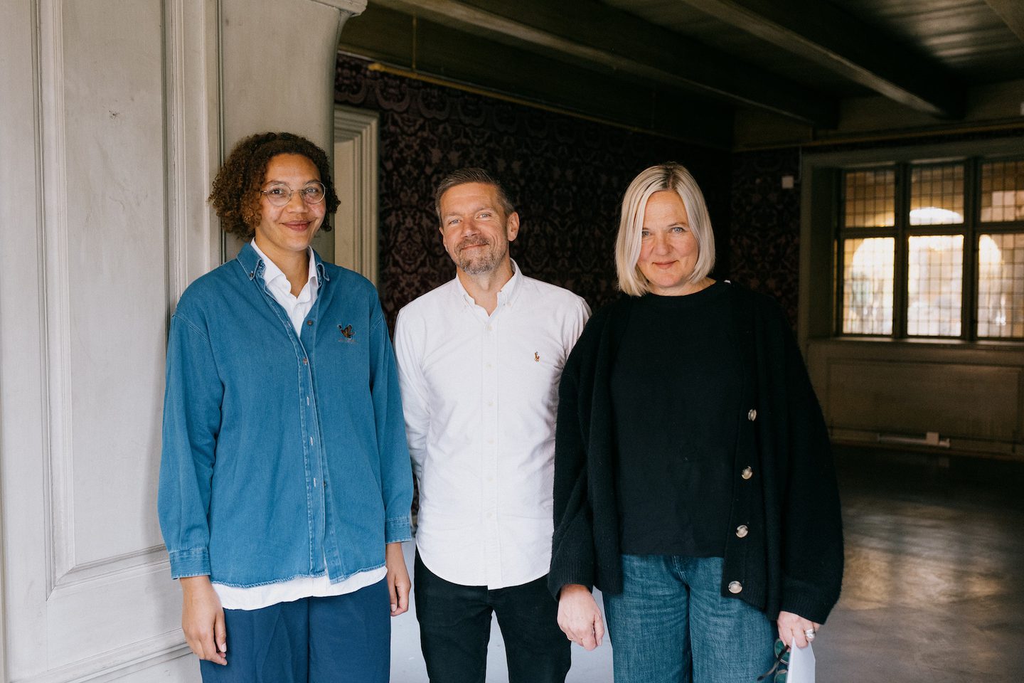 Kunst og litteratur med Lotte Konow Lund, Fatou Åsbakk og Jørn Ljunggren. Foto: Julie Hrnčířová