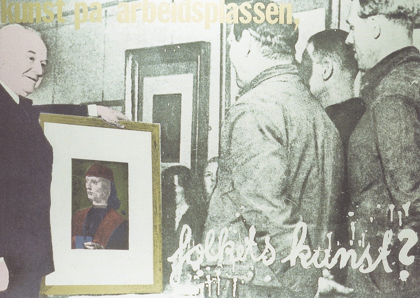 2000 KPA 50 år Morten Krogh Kunst på arbeidsplassen folkets kunst 1972 postkort forside