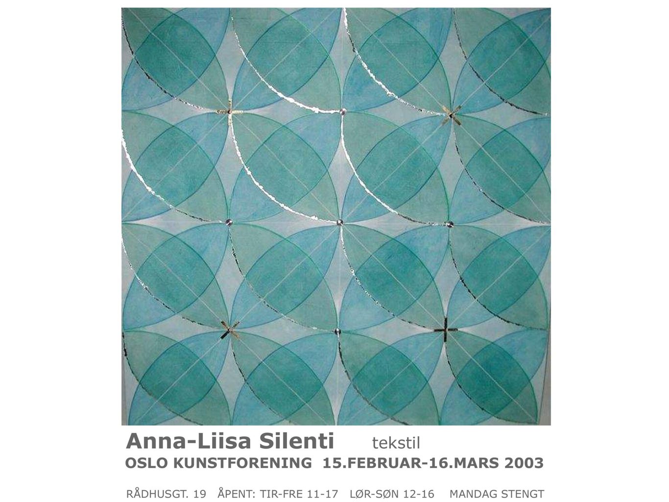 2003 Anna Liisa Silenti plakat