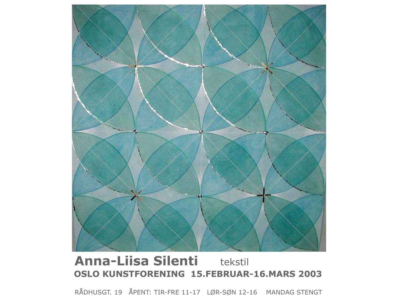 2003 Anna Liisa Silenti plakat