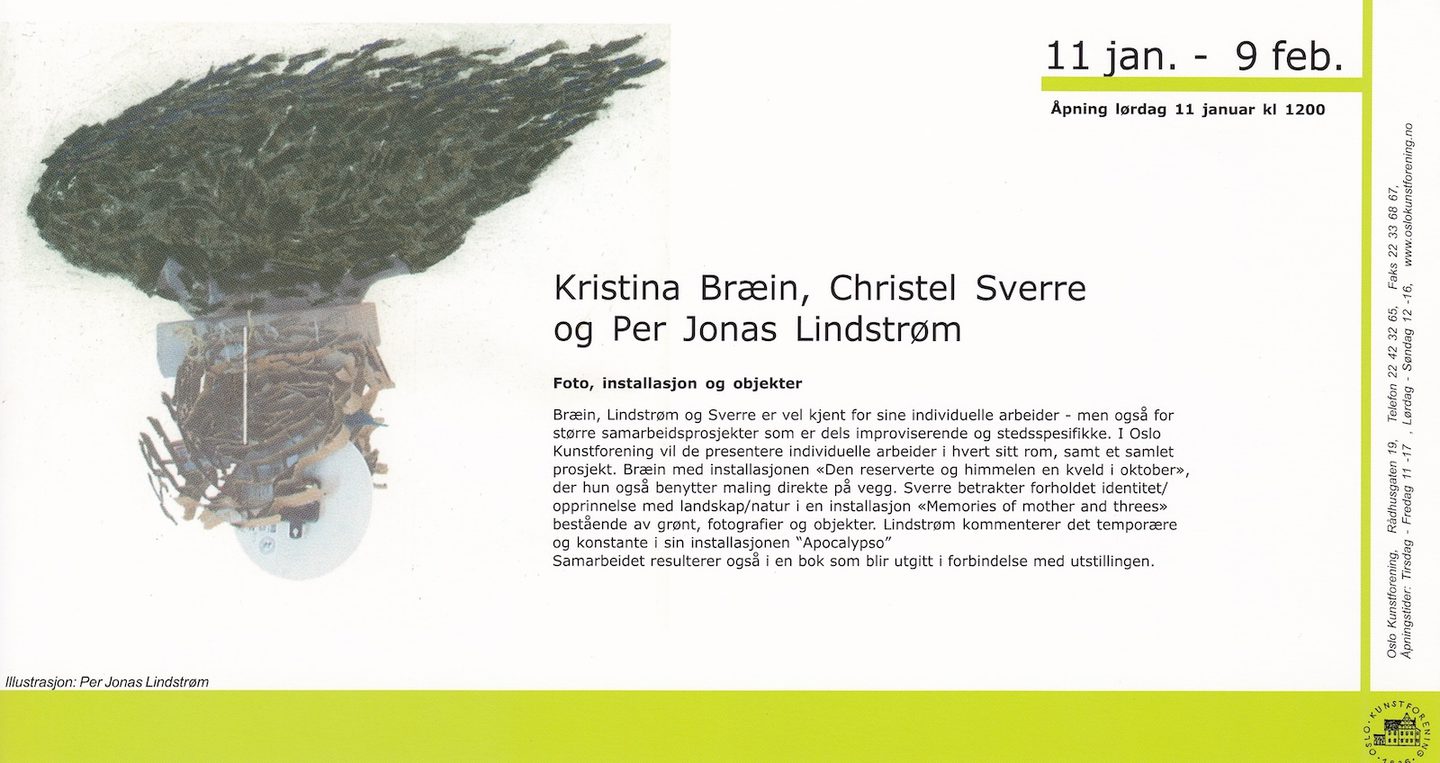 2003 Kristina Bræin Christel Sverre Jonas Lindström invitasjon