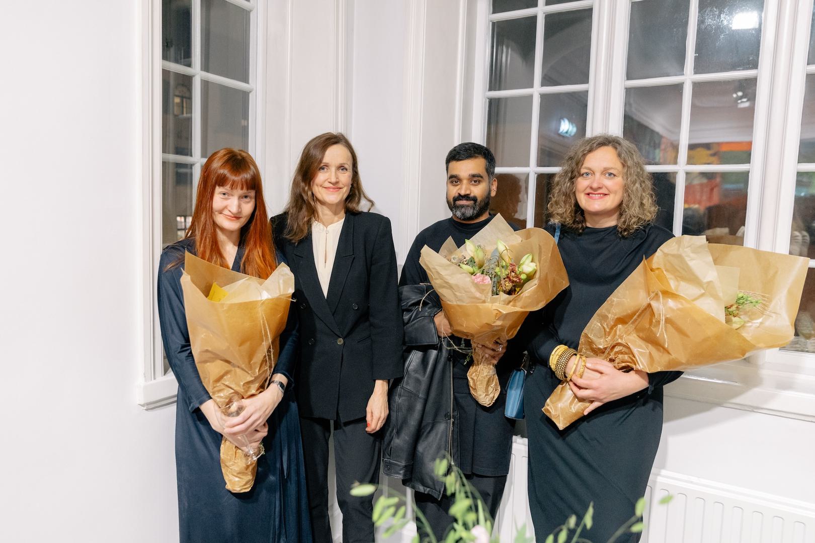 Eline Benjaminsen, Elisabeth Byre, Nikhil Vettukattil og Margrethe Kolstad Brekke. Foto: Kristine Jakobsen