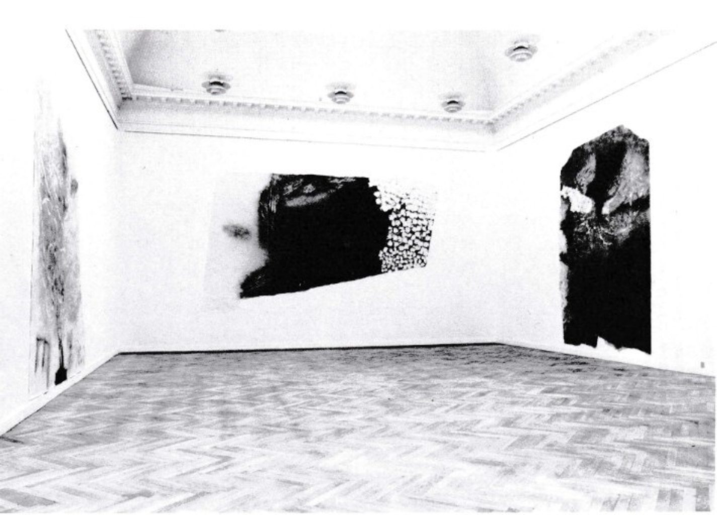 Eva Öhrling Indian silver I II III 1986 paint on paper