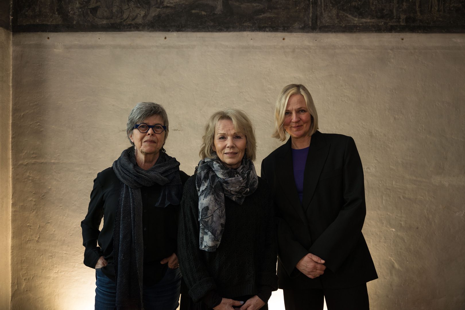 Kunst og litteratur: Lotte Konow Lund i samtale med Synnøve Persen og Ika Kaminka. Foto: Jacky Jaan Yuan Kuo