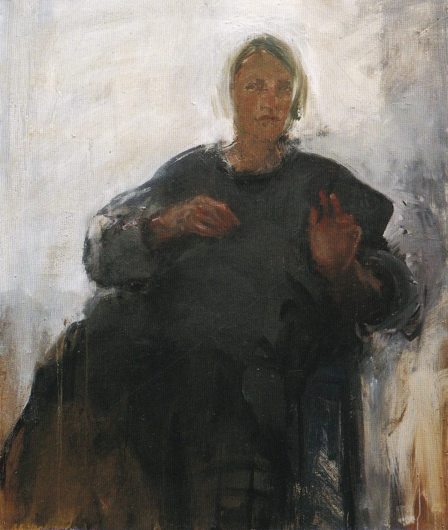 Selvportrett i motlys 1994