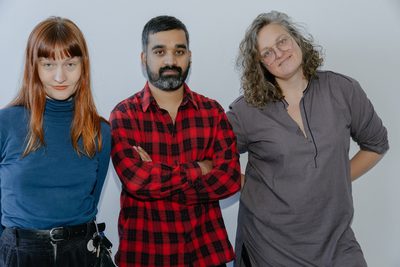Eline Benjaminsen, Nikhil Vettukattil og Margrethe Kolstad Brekke. Foto: Kristine Jakobsen