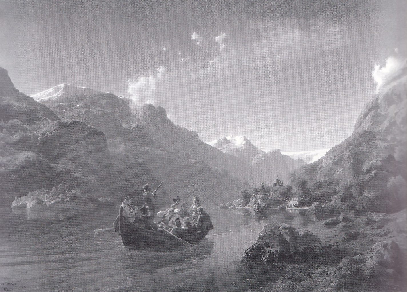 Tidemand og Gude Brudeferden i Hardanger 1848