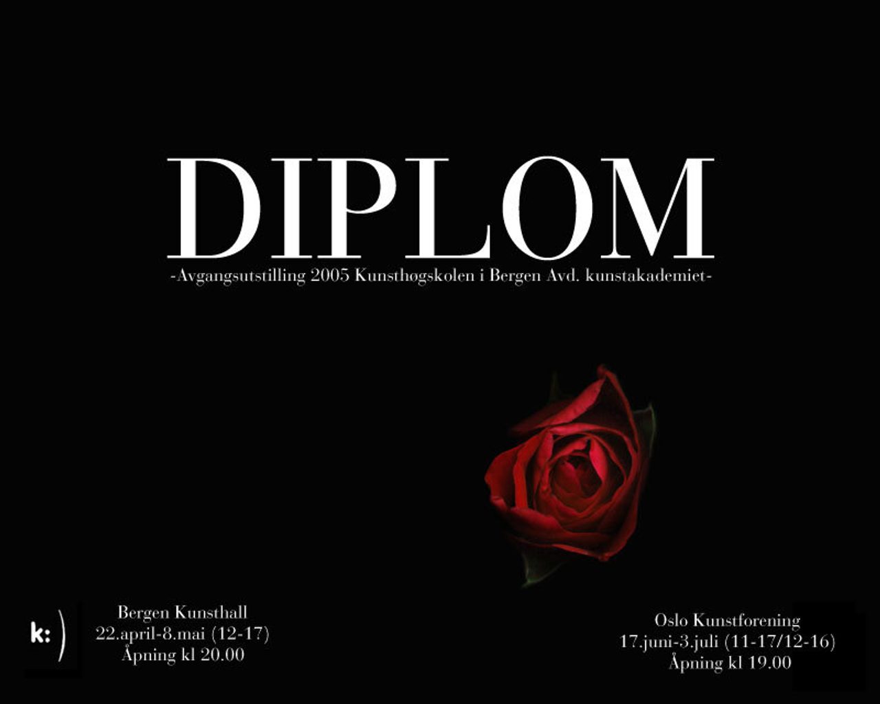 DIPLOM Avgangsutstillingen 2005 KHiB